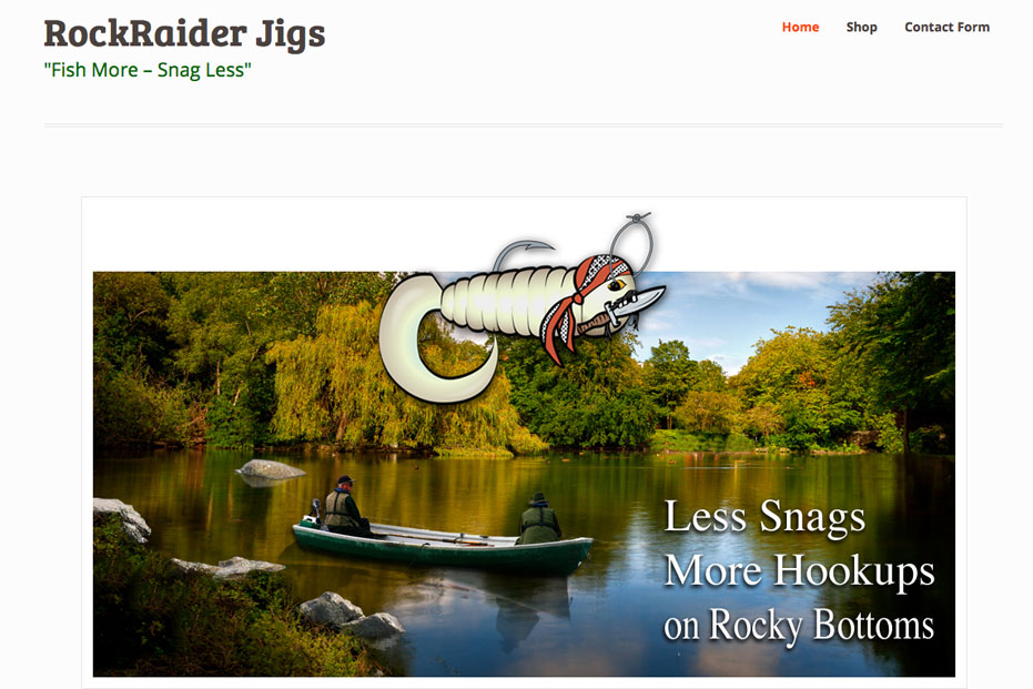 RoCk Raider fishing jigs website