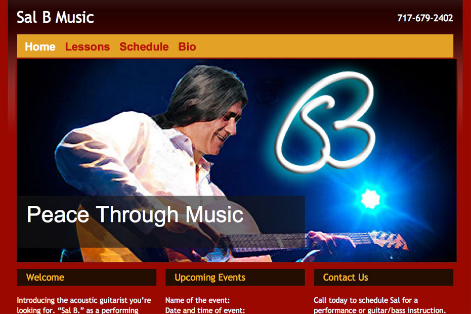 Sal B Musician website